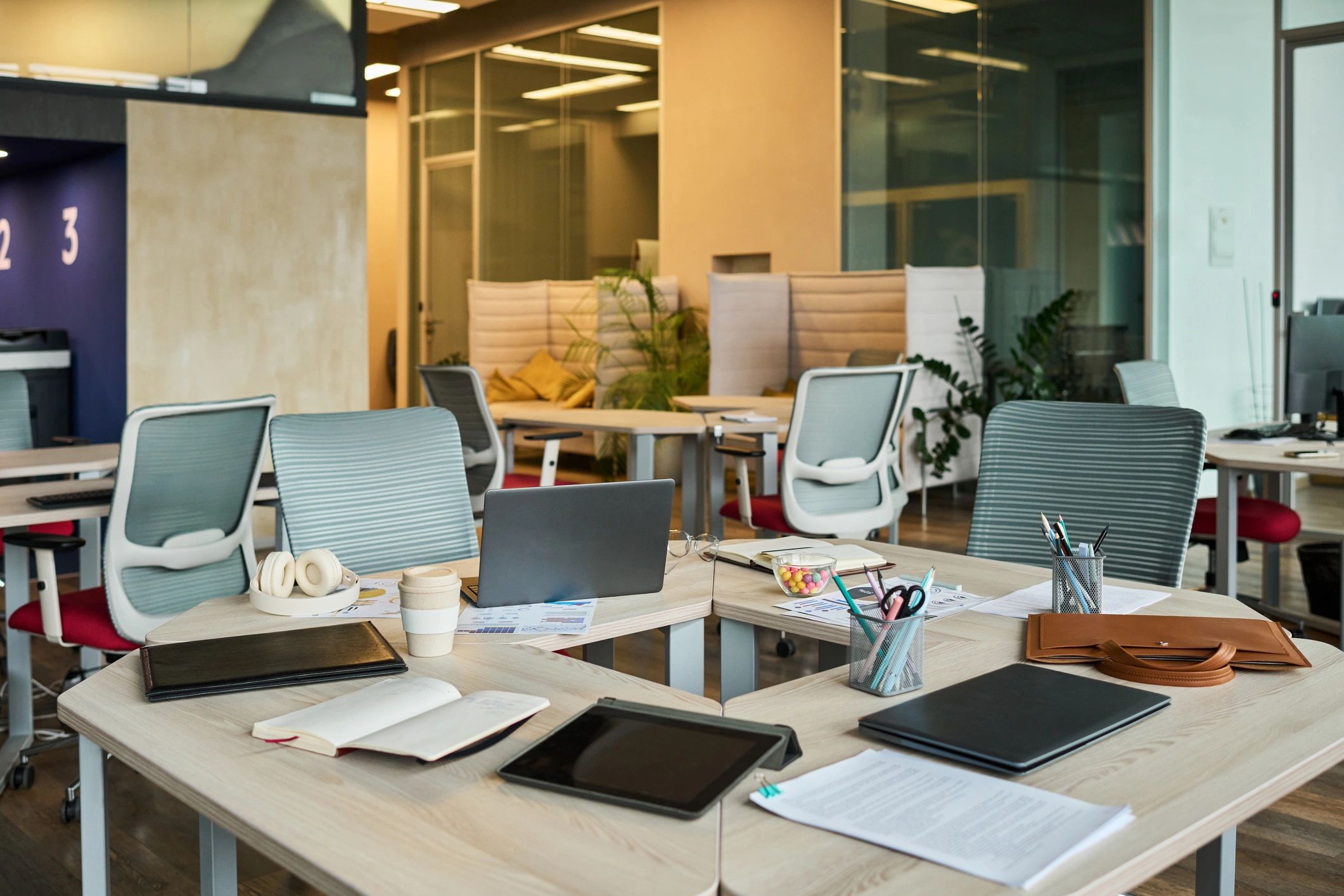 Modern office workspace representing business technology consulting