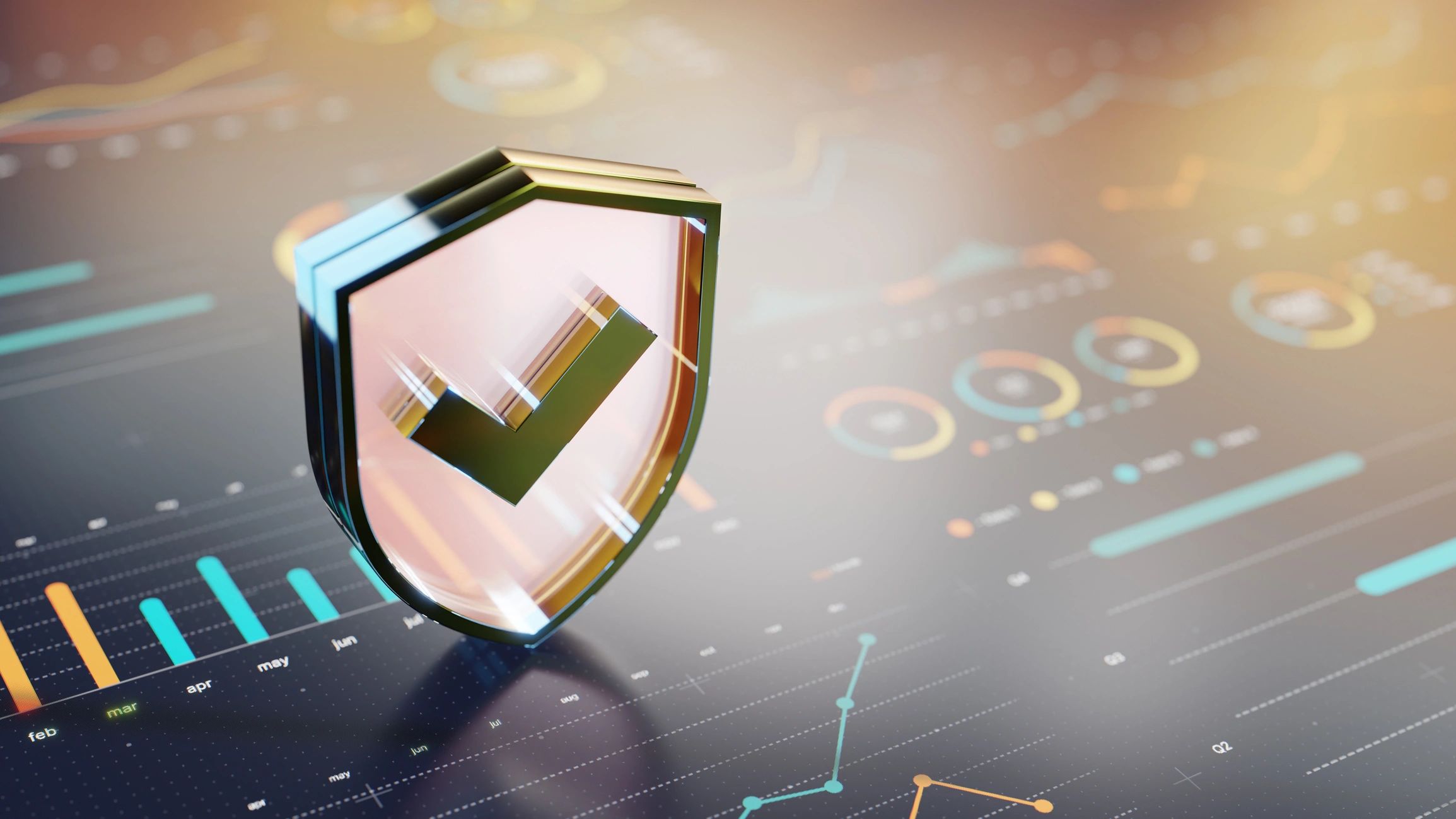 Digital security dashboard illustrating threat visibility